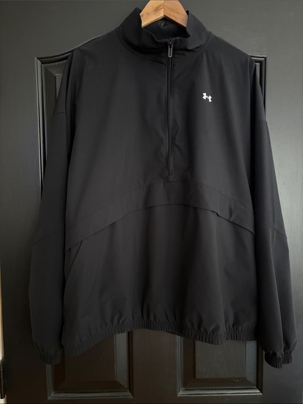 Under Armour Black Men’s Half-Zip Performance Pullover, Large Black